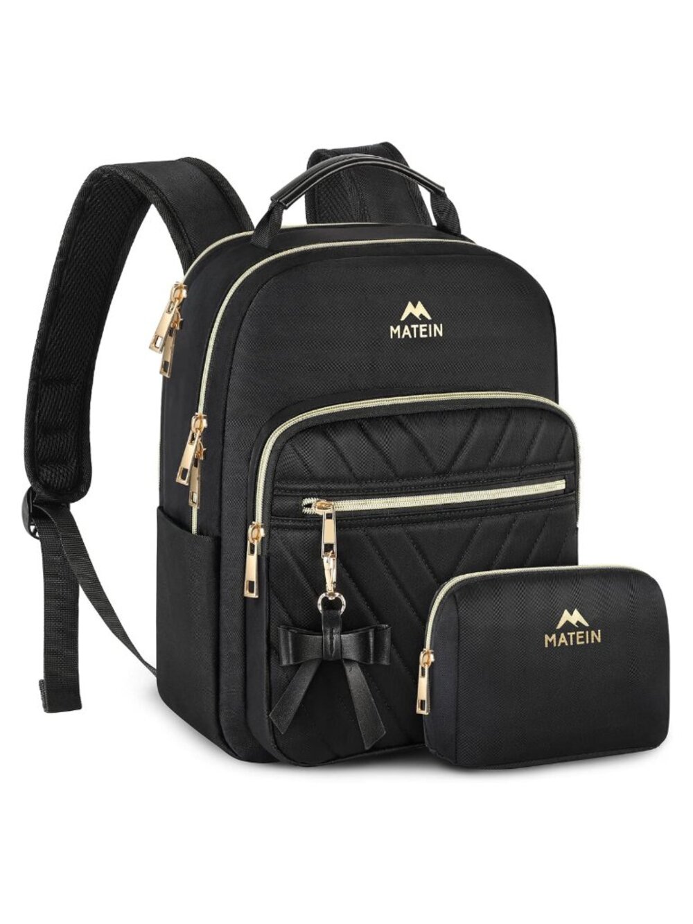 Mini Backpack Purse for Women Water Resistant Polyester Daypack with Organizer